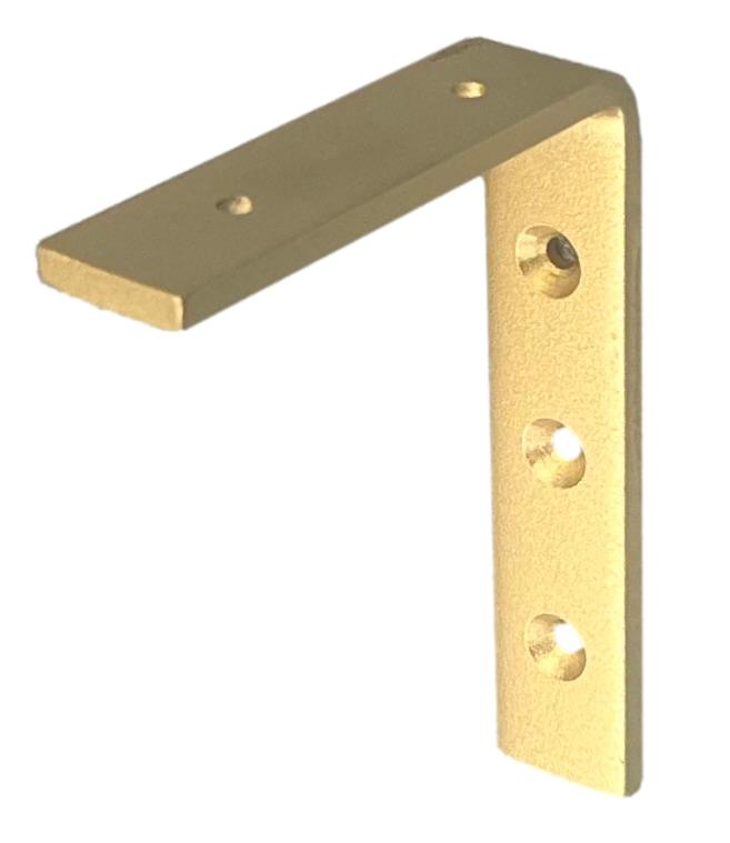 Strong Shelf Bracket Gold 150x175x25mm