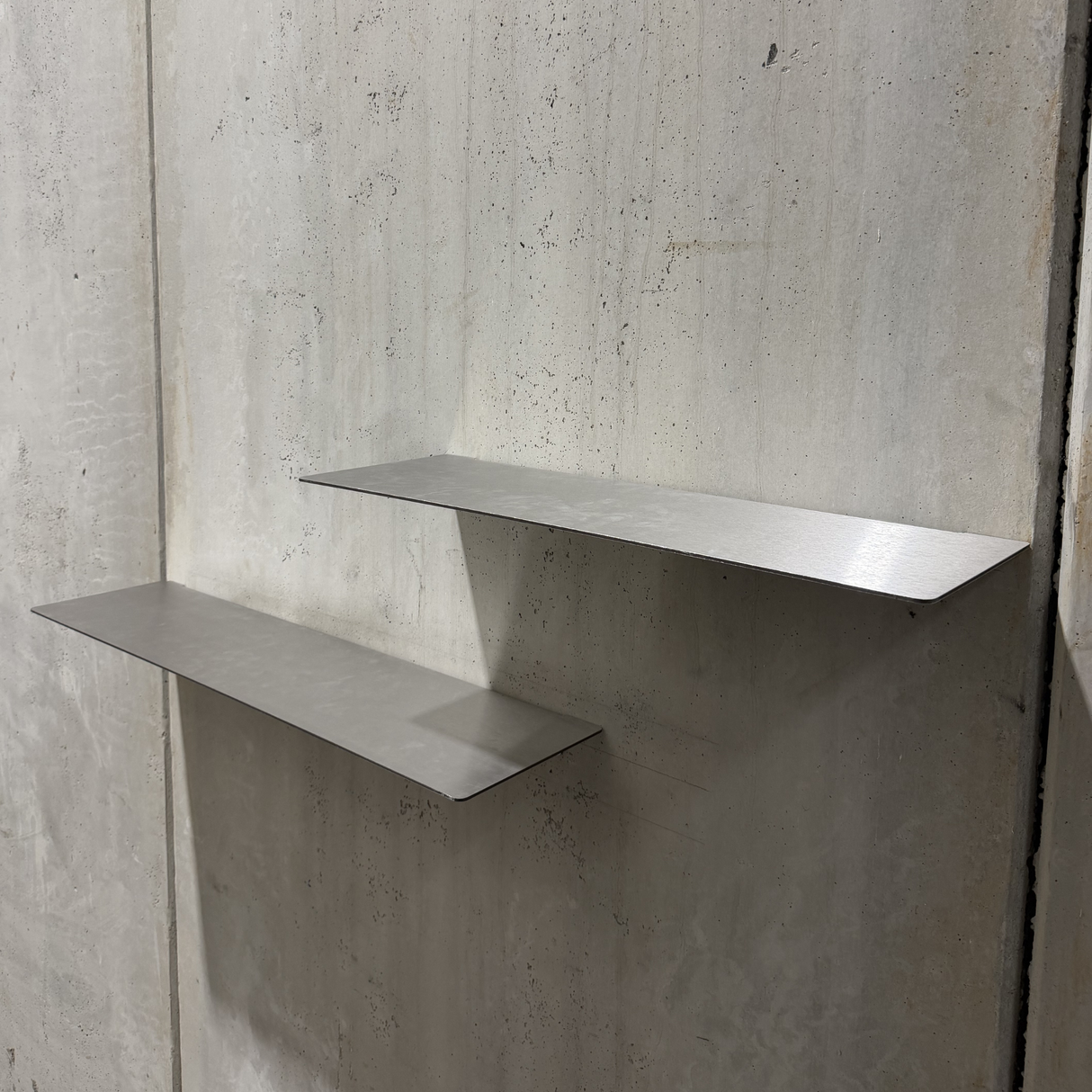 Stealth Stainless Steel Floating Shelf 600x200mm