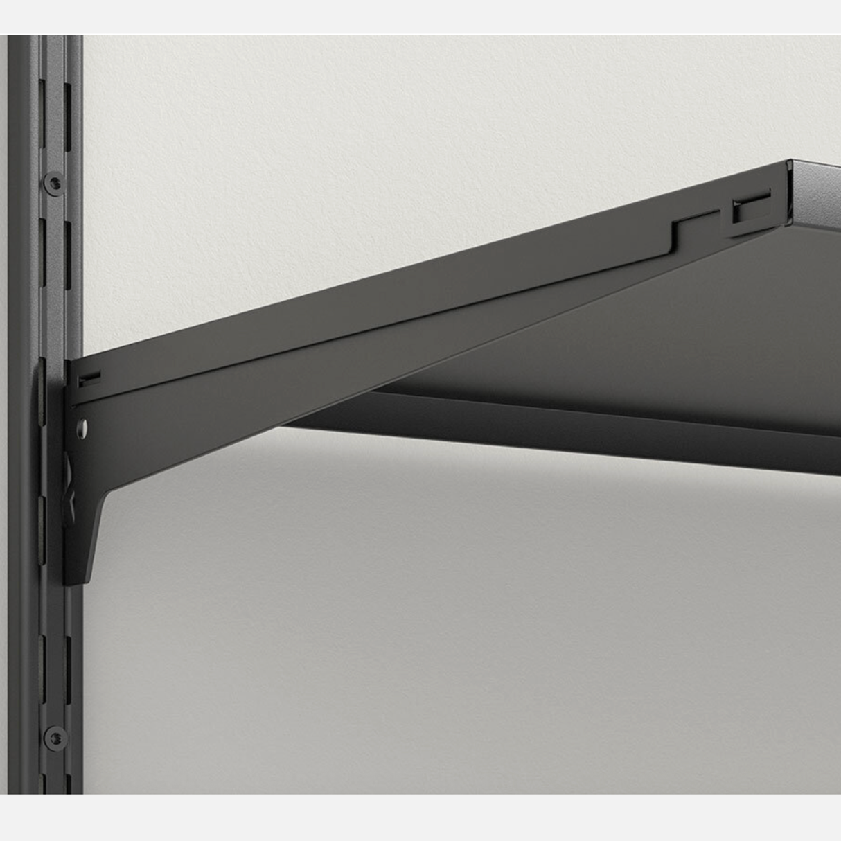 Single Track Book Stop Bracket Black