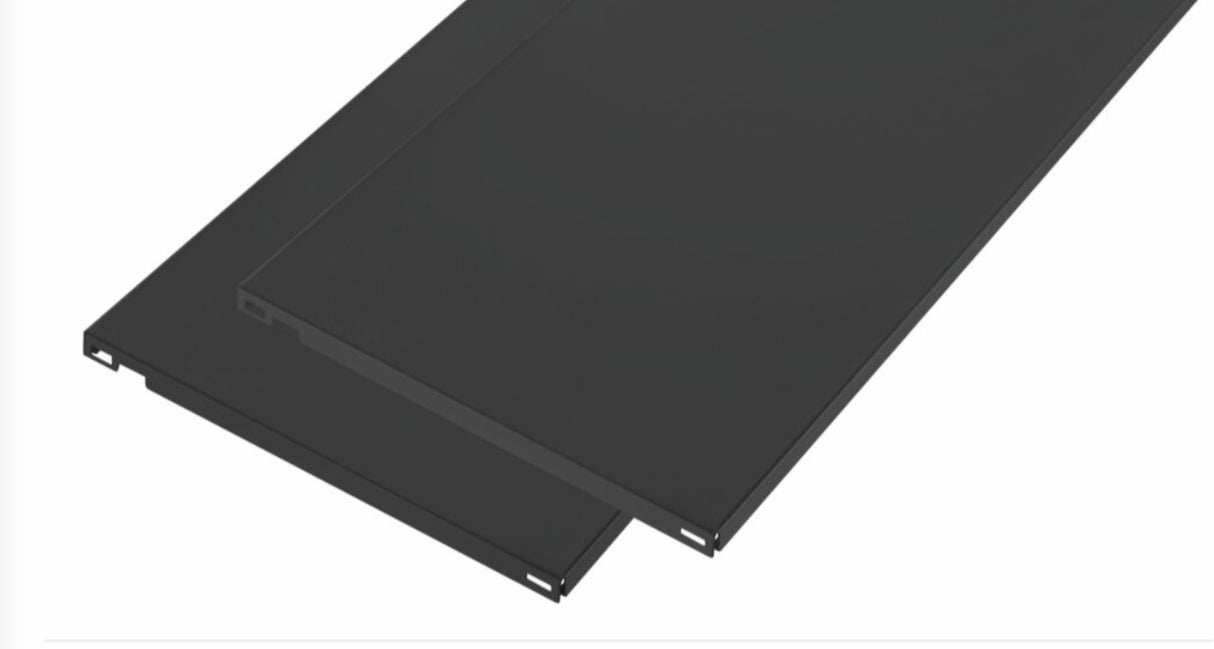 Single Slot 50mm Pitch Bracket Matte Black 300mm