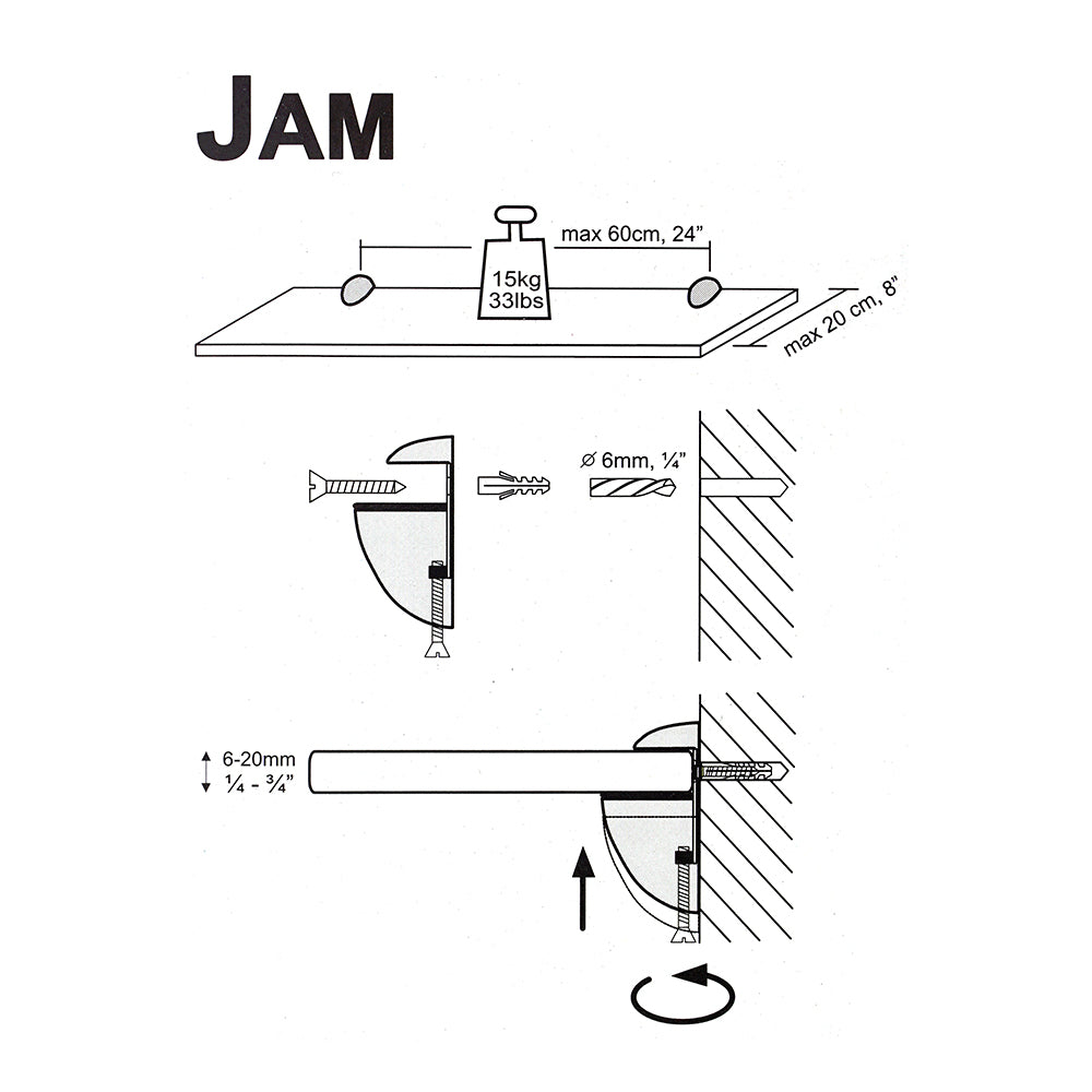 Jam Clips Rustic Gold