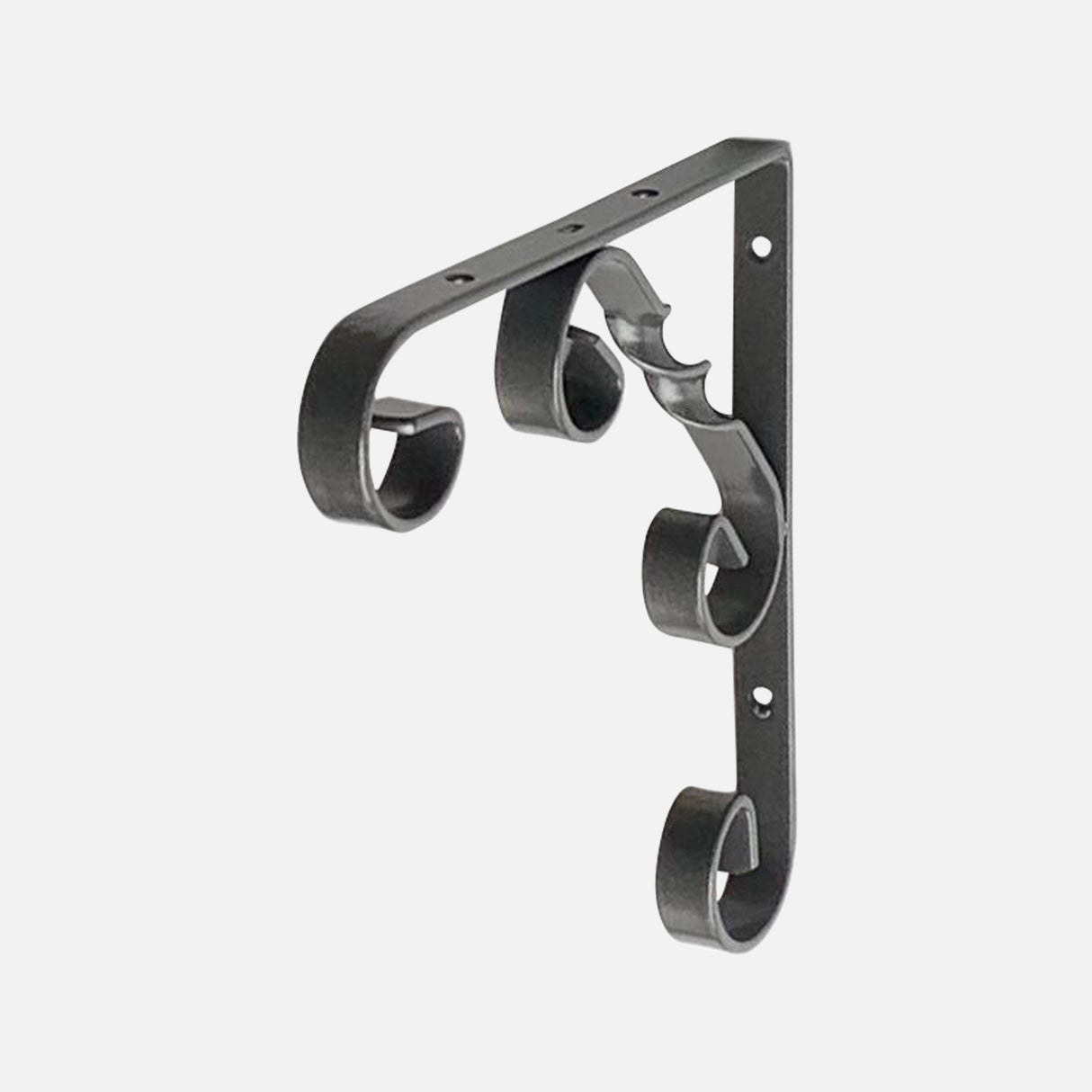 Ornamental Scroll Bracket Pewter 150x150mm