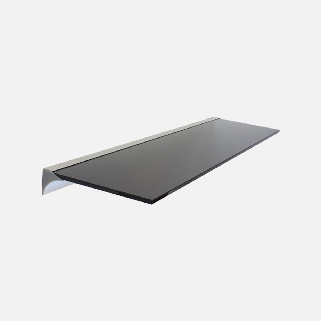 Black Glass Shelf Slot Kit 600x8mm