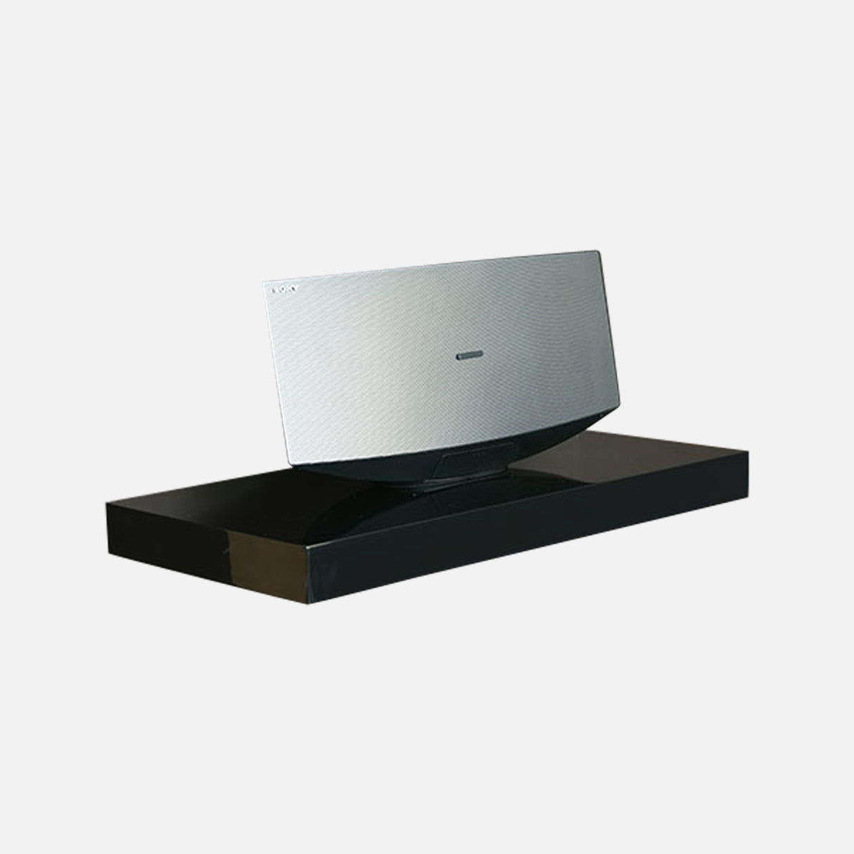 Floating Shelf Gloss Black 600x300x50mm