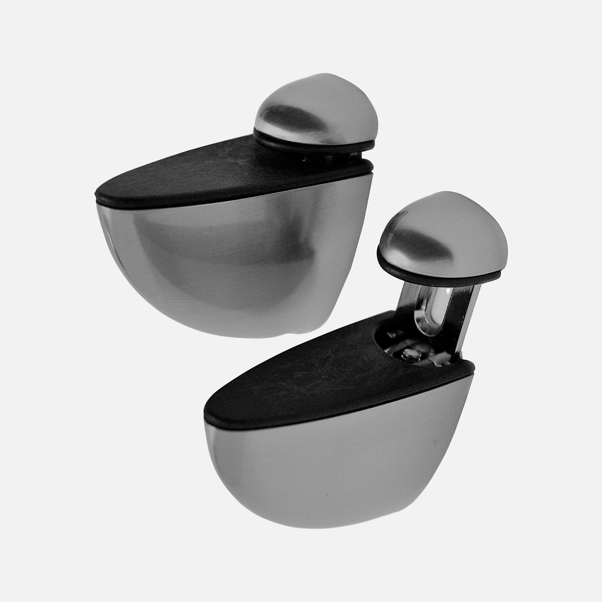 Midi Clips Brushed Nickel (Pair)