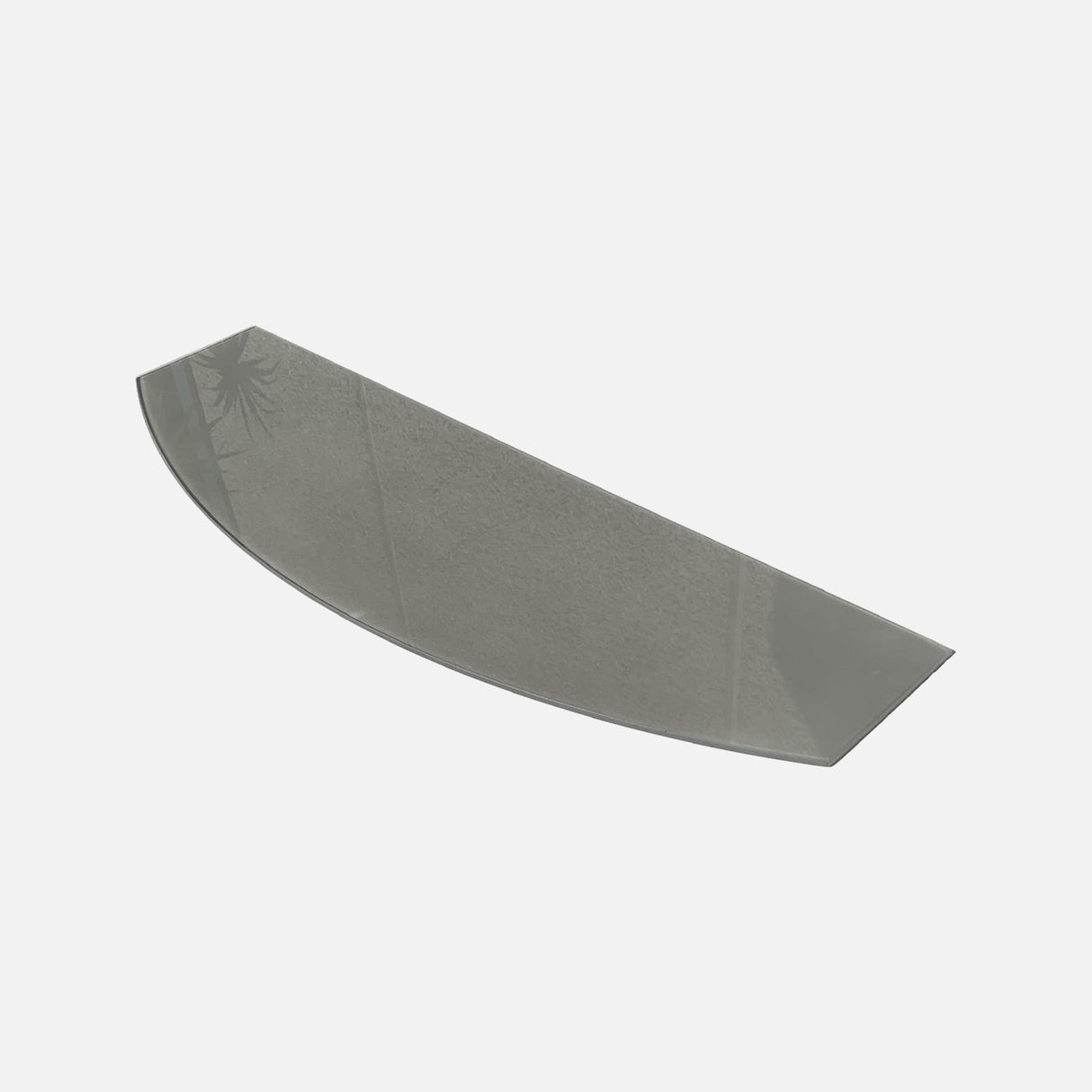Grey Curved Glass 600x250x6mm