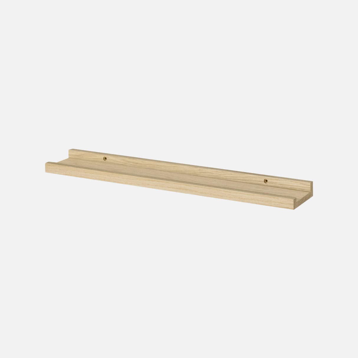 Ledge Shelf Real Oak Wood Veneer 60x10cm