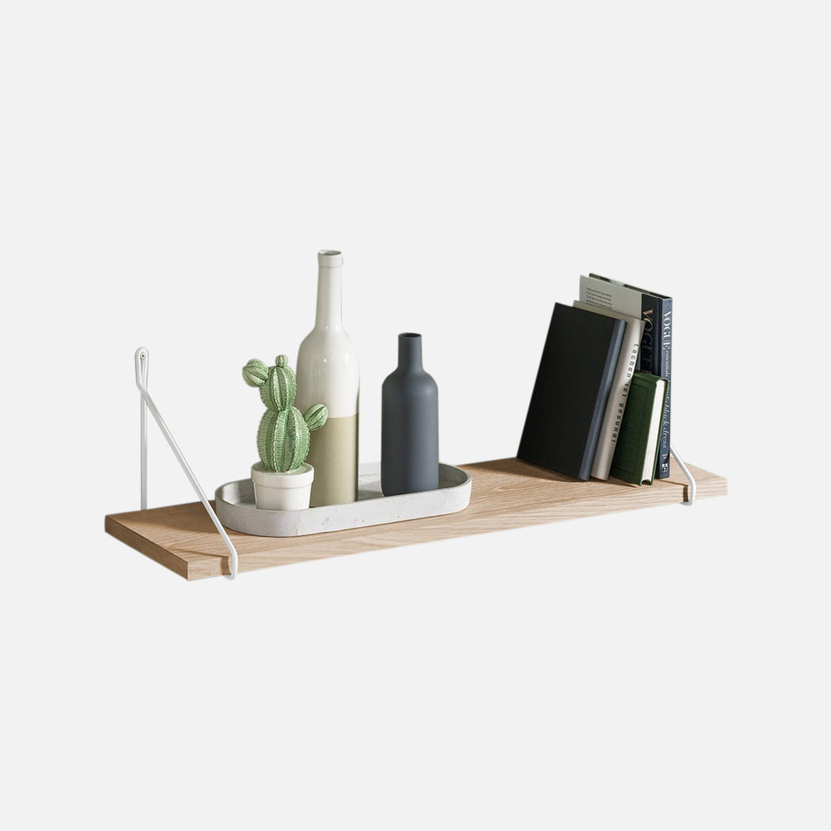 Fil Wire And Oak Sand Shelf Kit 600x200x19mm