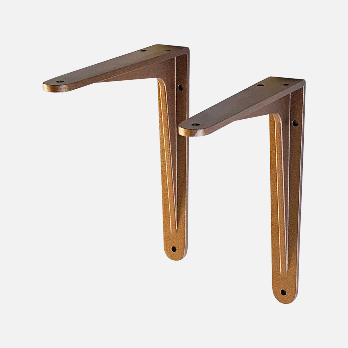 Strong Shelf Bracket Copper 190x165mm (Pair)