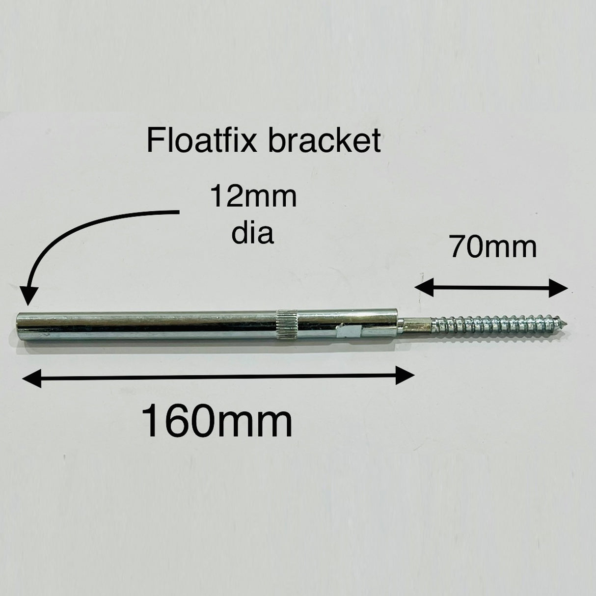 Floatfix Floating Shelf Bracket Steel 160x12mm (Pair)