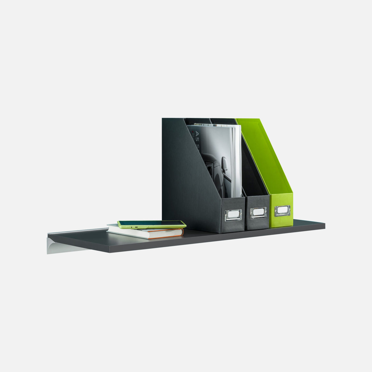 European Made Shelf Anthracite Black 600x200x19mm