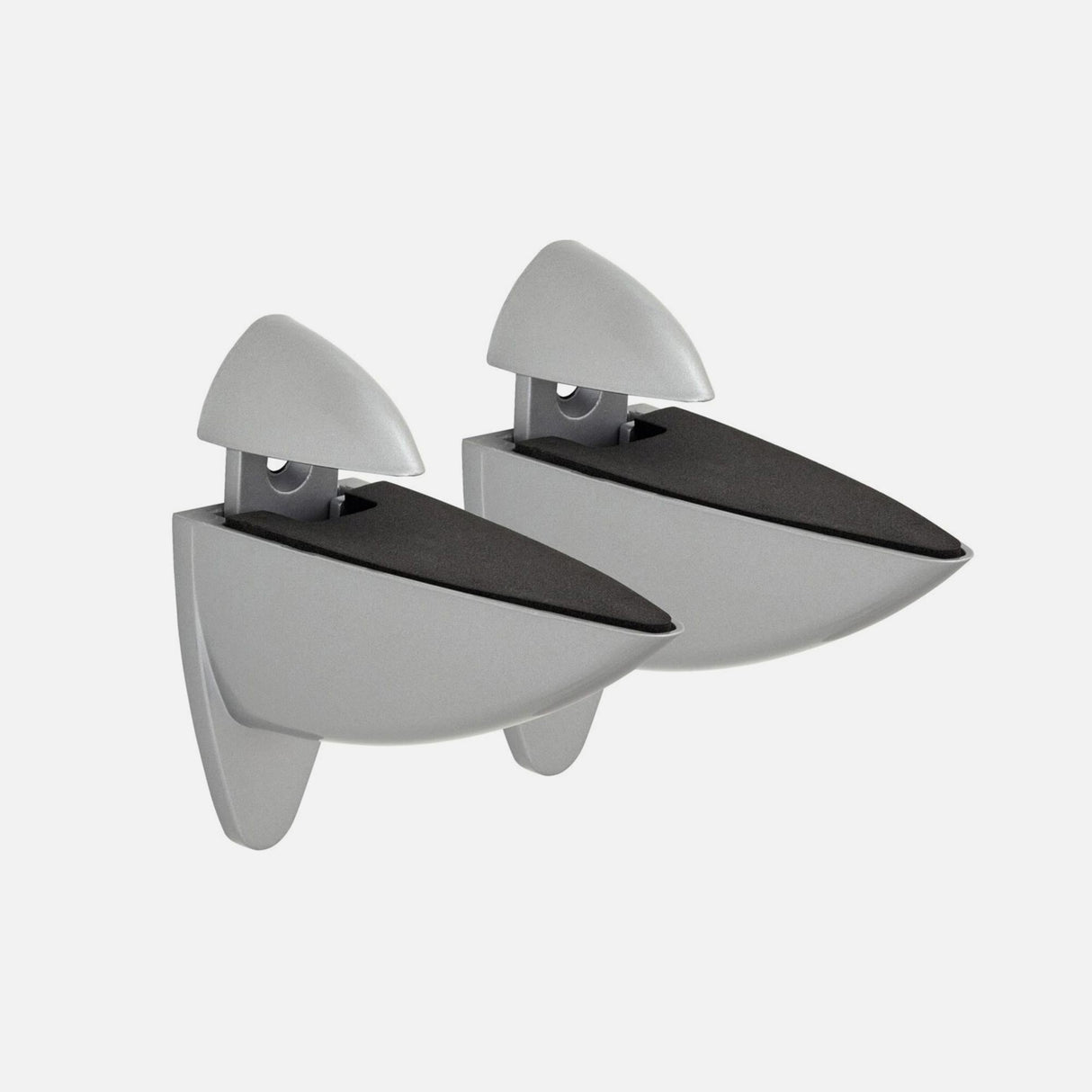 Ara Matt Silver Clip (Pair)