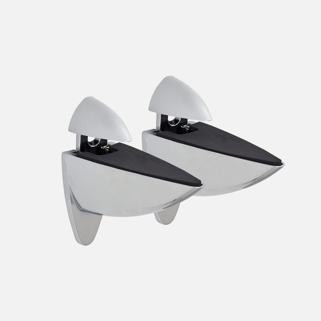 Ara Silver Chrome Clip Brackets (Pair)