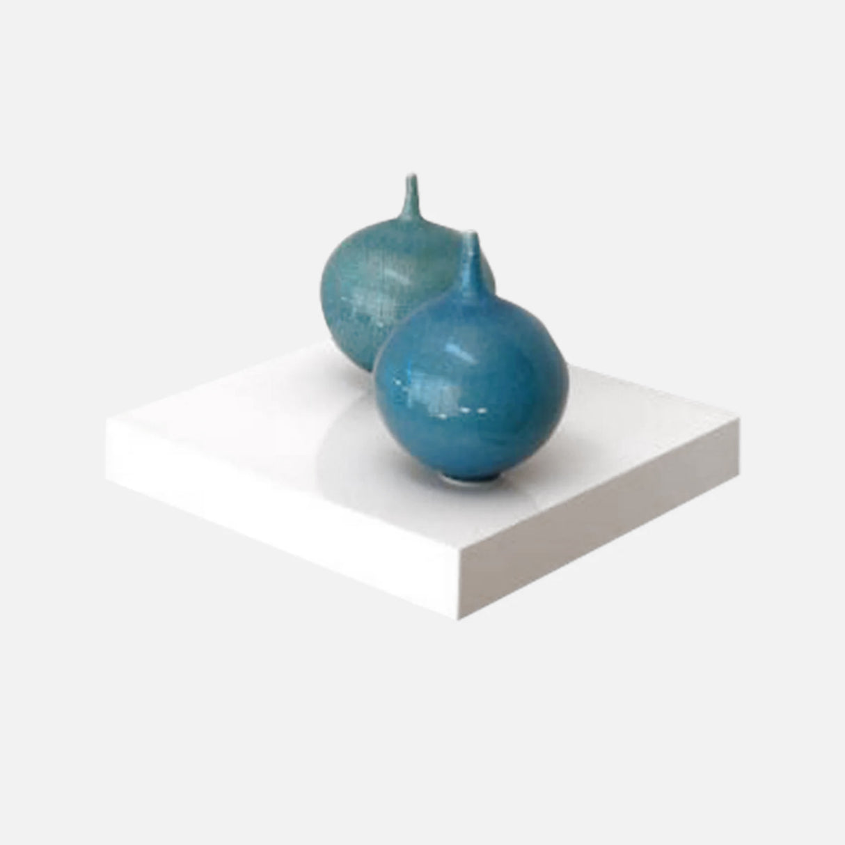 Floating Shelf Gloss White 250x250x38mm