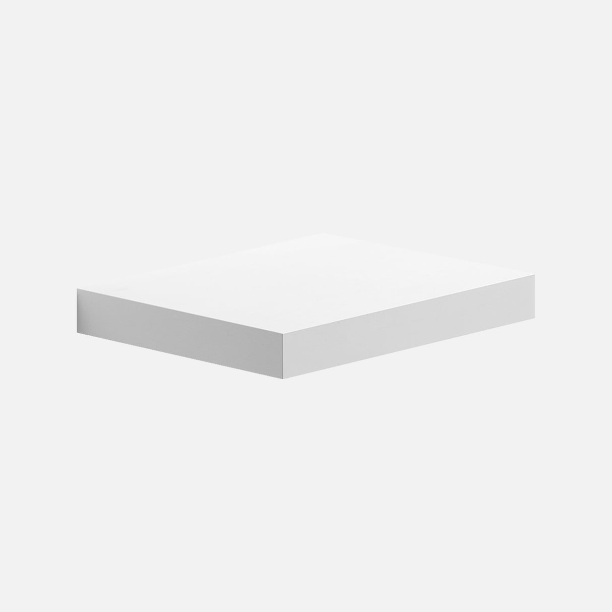 Floating Shelf Matte White 250x250x38mm