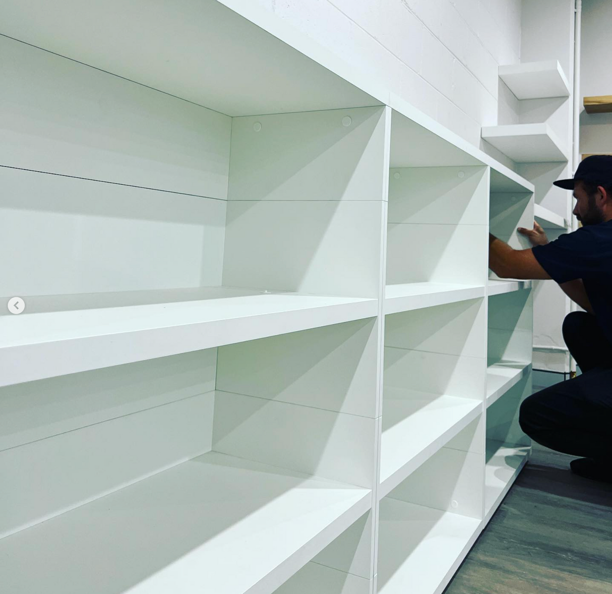 European Made Case Bookcase 4x1 Maxi White
