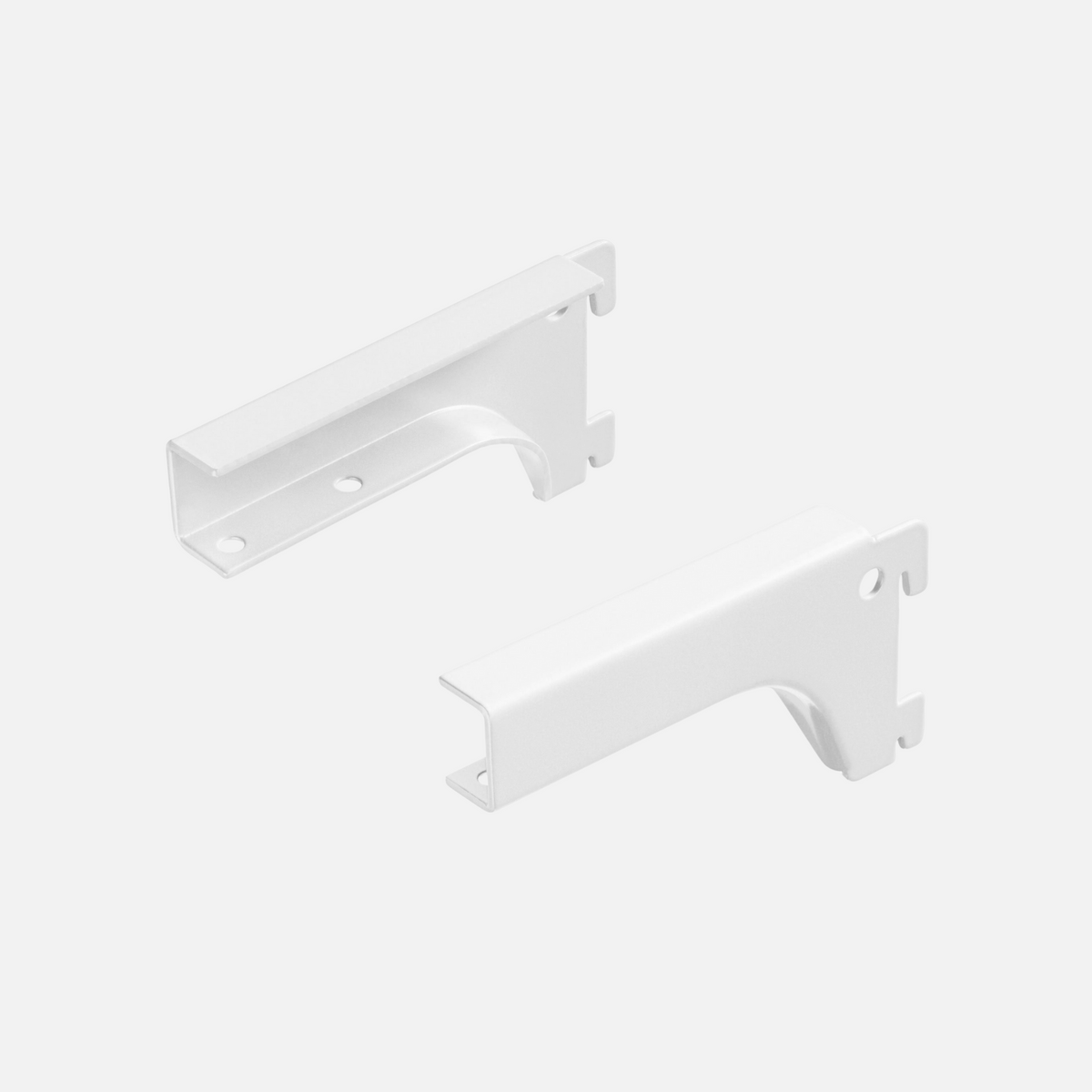 Slide In 50mm Pitch Sumo Brackets White 25mm (Pair)