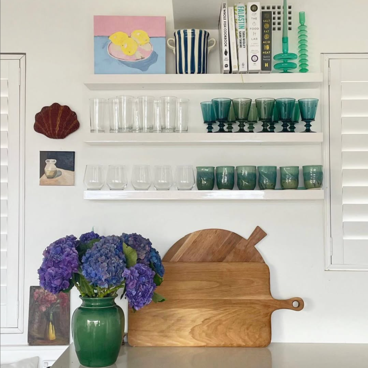 Floating Shelf Gloss White 900x250x50mm