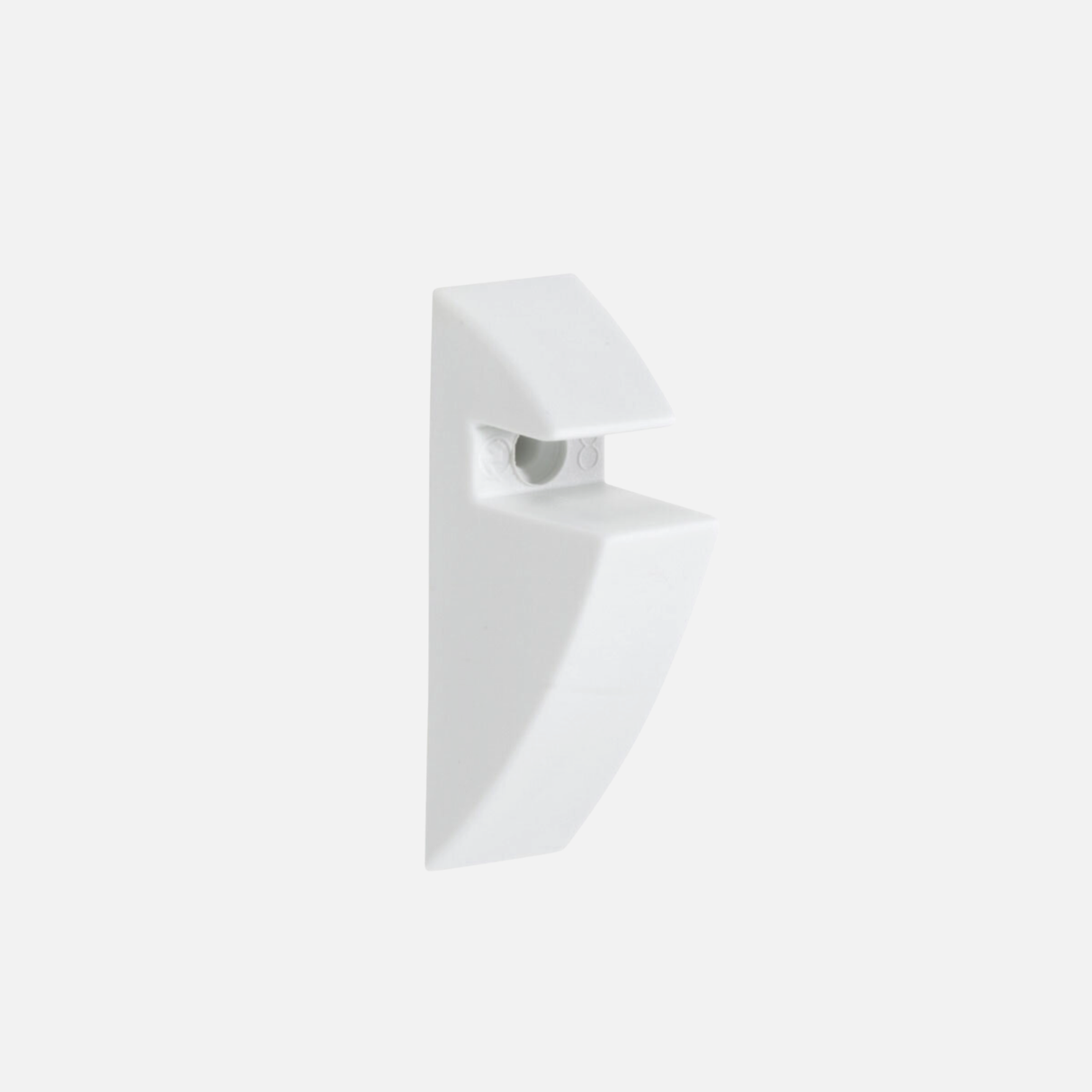 White Shelf Clips 8mm (Pair)