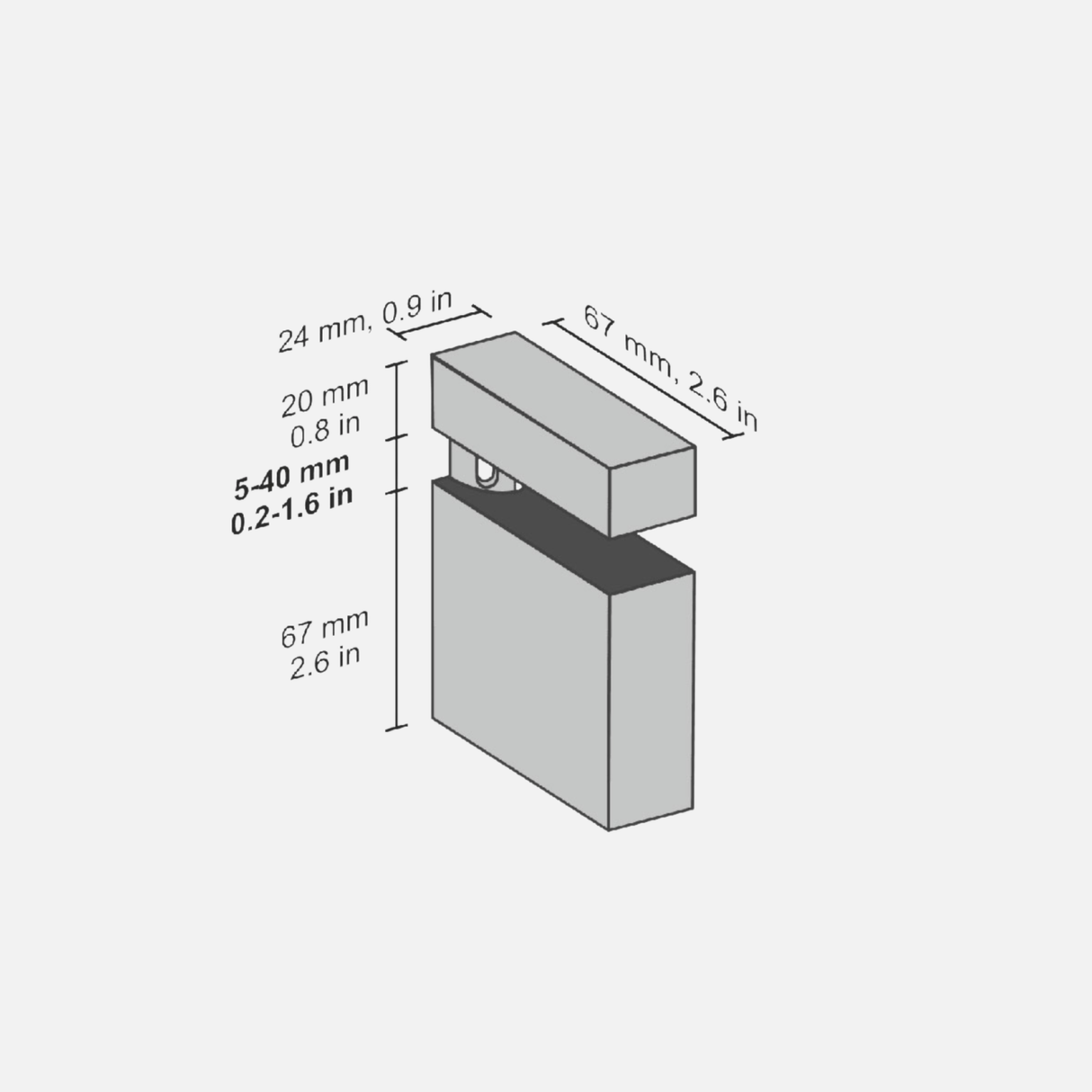 Quadro Maxi Clip Brackets Stainless