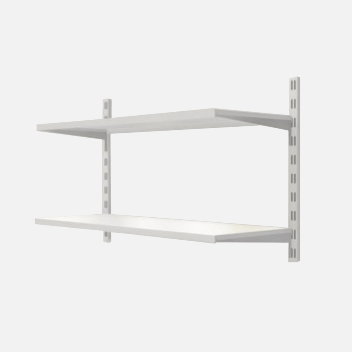 2 Steel Shelf Kit White 500x800x320mm – Shelving Shop