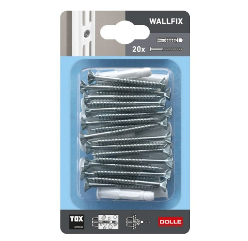 Twintrack 32mm Pitch Wall Upright Matte Black 1000mm