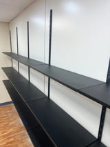 6 Steel Shelf Kit Matte Black 1000x1600x320mm