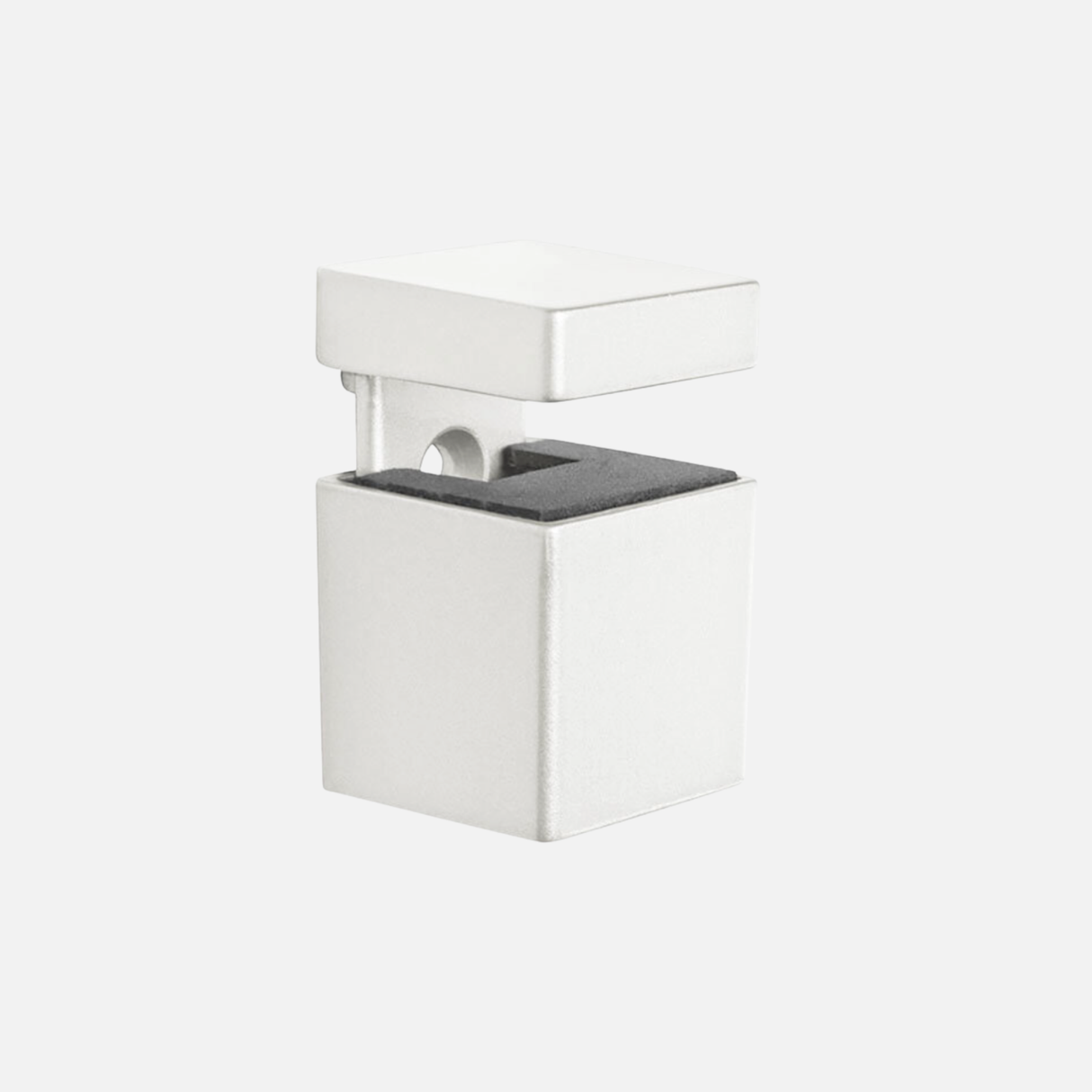 Bloc Cube Clip Brackets Matte White (Pair)