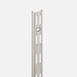 Galvanised Double Slot 50mm Pitch Wall Strips 495mm