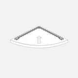 Corner Floating Shelf Bracket 380x380x11mm