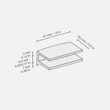 Flac Glass Clips Stainless (Pair)
