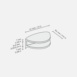 Flic Glass Clips Chrome (Pair)