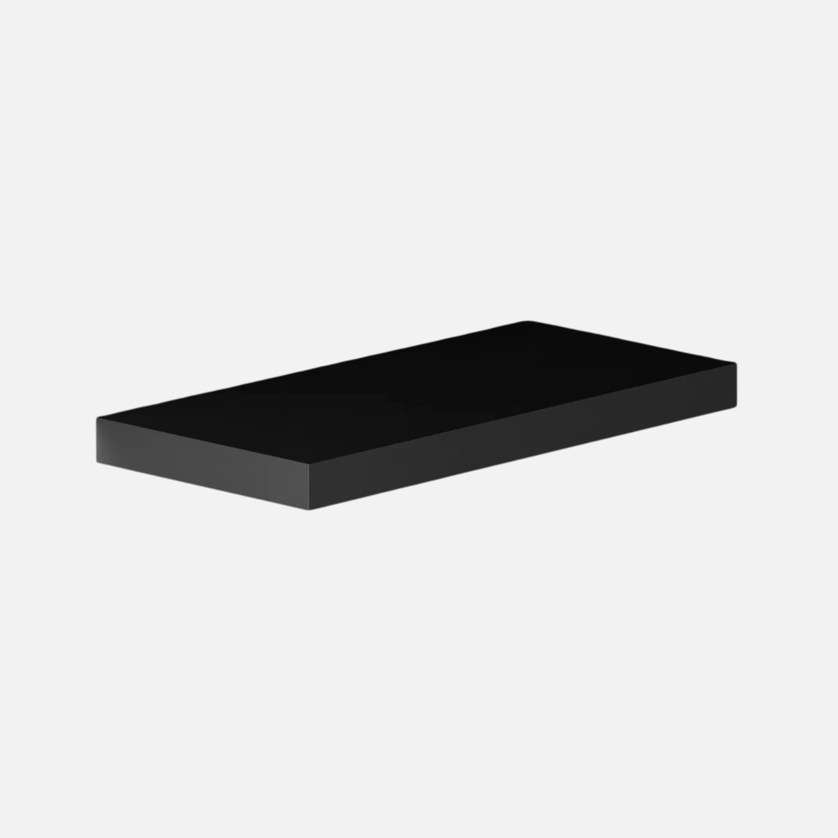 Matte Black Floating Shelf 400x250x38mm