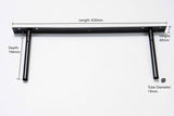 Floating Shelf Matte Black 1200x250x50mm (Triple Deal)