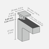 Eliot Stainless Style Clip (Pair)