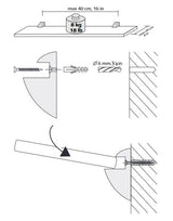 White Shelf Clips 8mm (Pair)