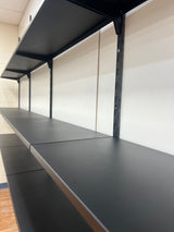 6 Steel Shelf Kit Matte Black 1000x1600x320mm