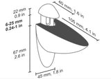 Ara Anthracite Clip Brackets (Pair)