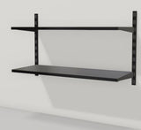 2 Steel Shelf Kit Matte Black 500x800x320mm