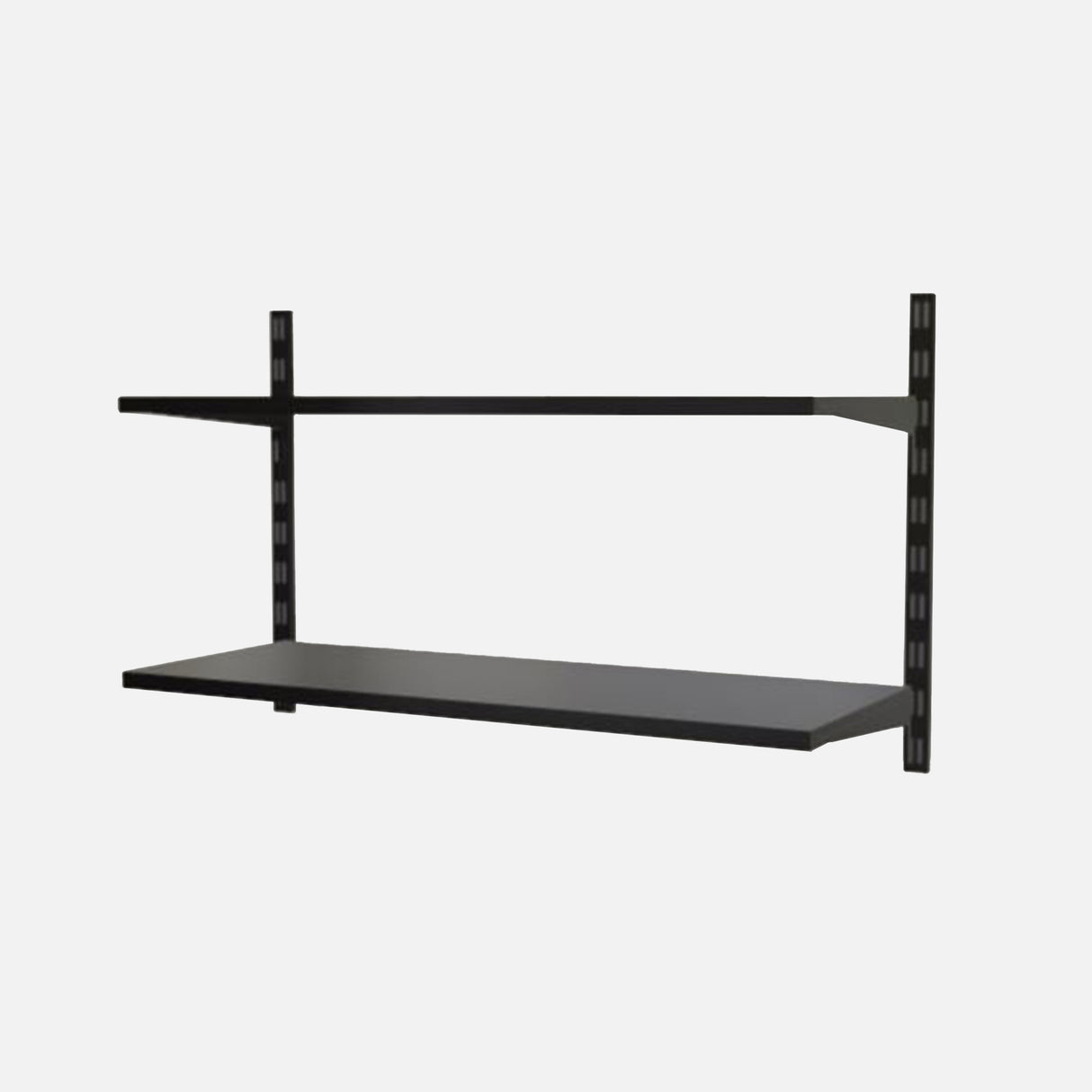 2 Steel Shelf Kit Matte Black 500x800x420mm