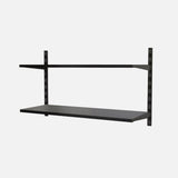 2 Steel Shelf Kit Matte Black 500x800x420mm