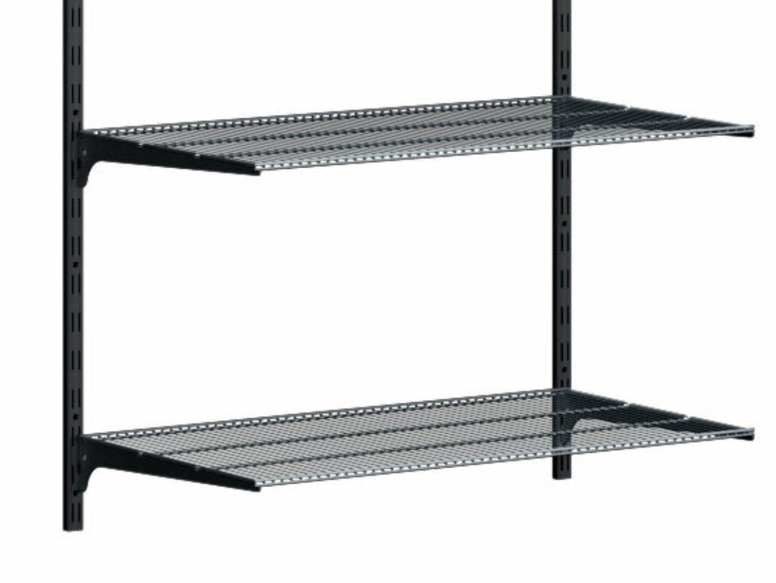 2 Steel Shelf Kit Matte Black 500x800x420mm