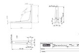 Strong Shelf Bracket Matte Black 140x115mm