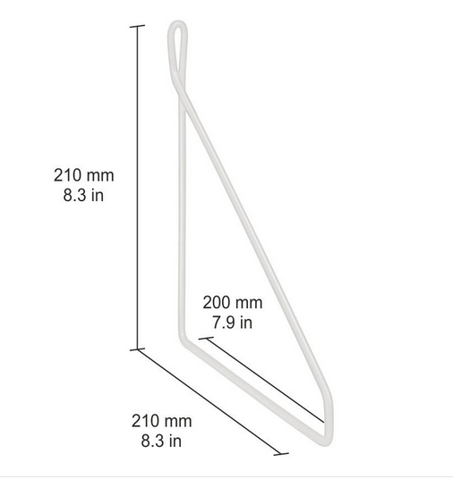 Fil Wire Brackets Gold 210x210mm