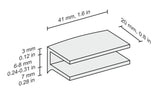 Flac Glass Clips Gold (Pair)