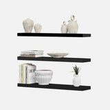 Floating Shelf Matte Black 1200x250x50mm (Triple Deal)