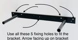 Floating Shelf Matte Black 1200x250x50mm (Triple Deal)
