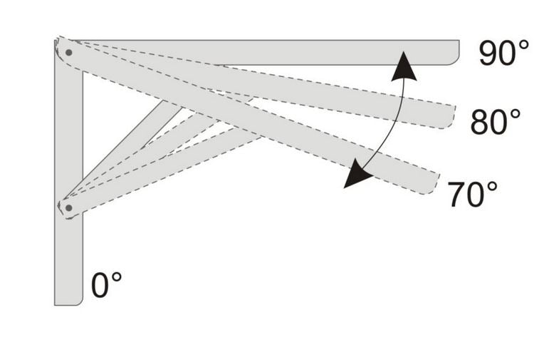 Heavy Duty Fold Down Shelf Bracket