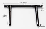 Floating Shelf Bracket Base Size 300x30x2.5mm
