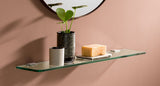 Glass Kit Flac Stainless Brackets 800x120x8mm